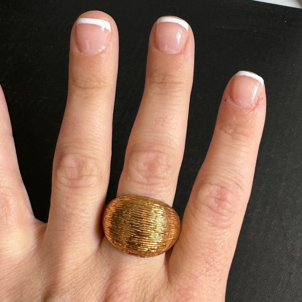 Gold Textured Ring